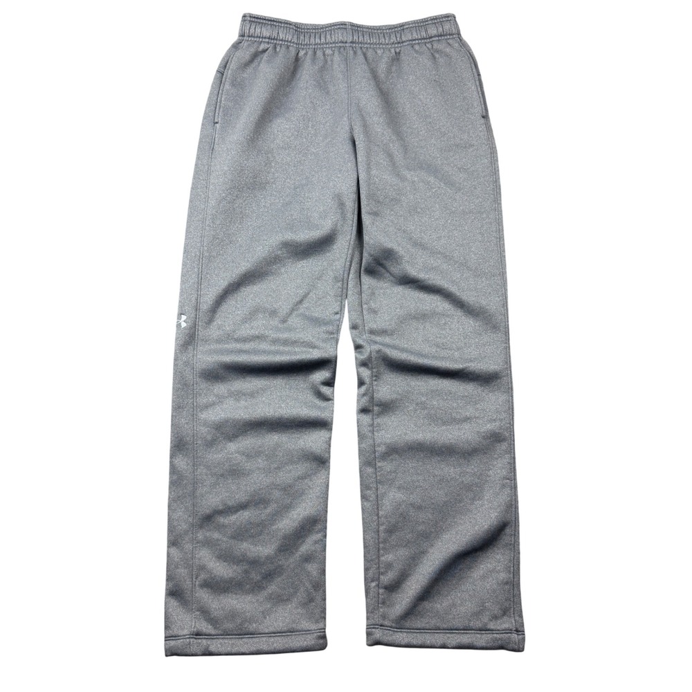 Under Armour Mens Medium Storm Fleece Straight Leg Sweatpants Gray Drawstring
